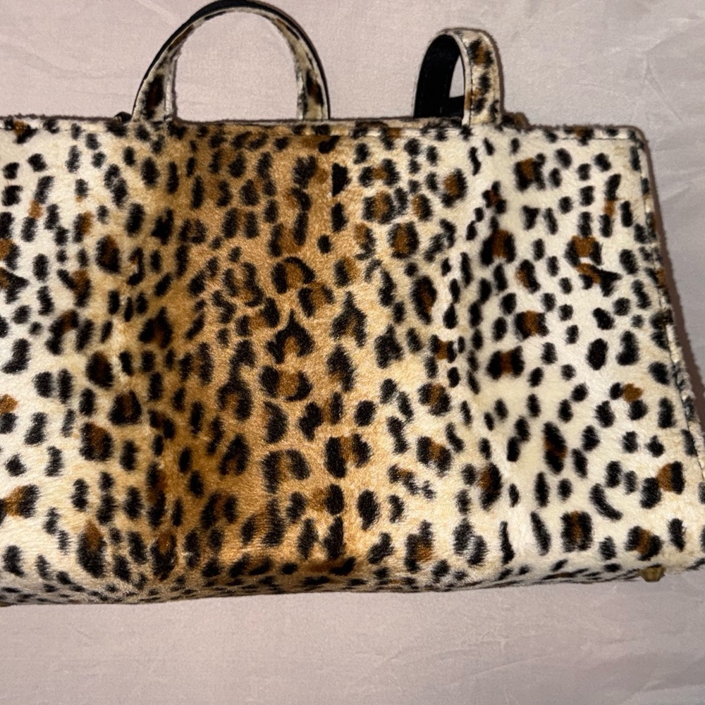 Leopard Print Satchel Bag